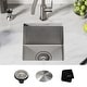 preview thumbnail 47 of 152, KRAUS Standart PRO Undermount Single Bowl Stainless Steel Kitchen Sink 13 inch (13"L x 18"W x 8.5"D)