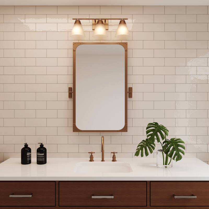 Elk Home Vivica Black With Clear Glass Cone Shade 3 Light Vanity Light