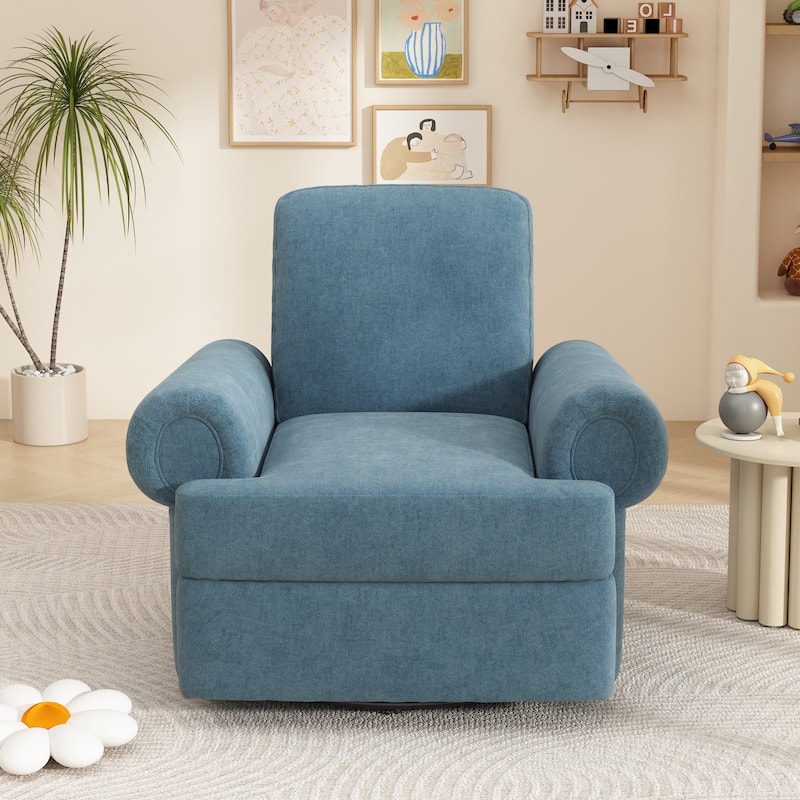Christopher Knight Home - Thorne Chenille Swivel Recliner Rocker Chair with Adjustable Backrest