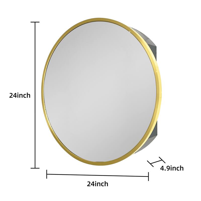 Metal Framed Wall-Mount Bathroom Medicine Cabinet with Mirror, Large Storage Space, Black Iron Powder Material