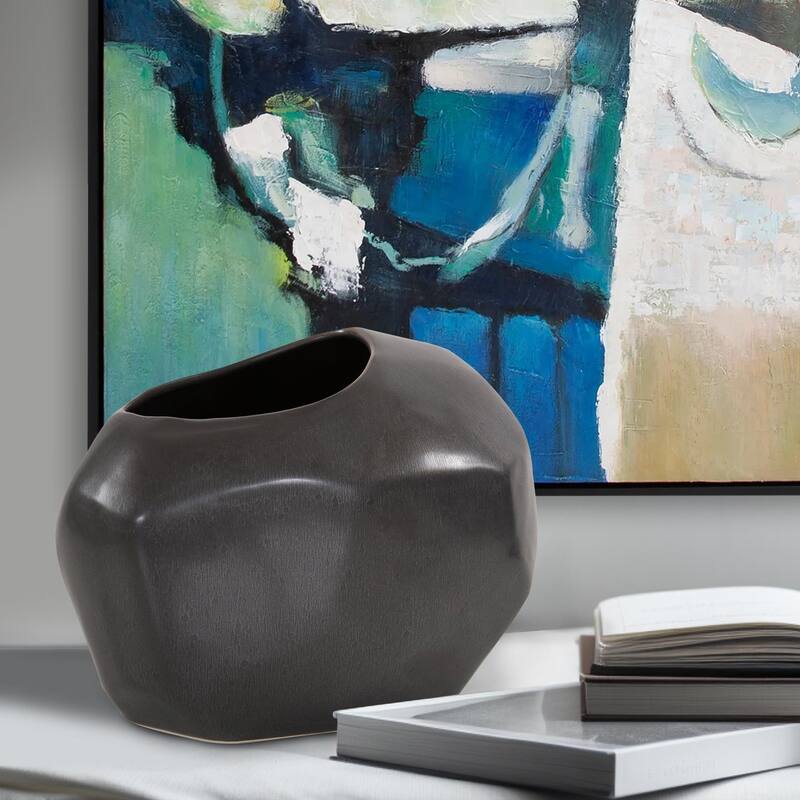 Gray Alamo Vase- Medium