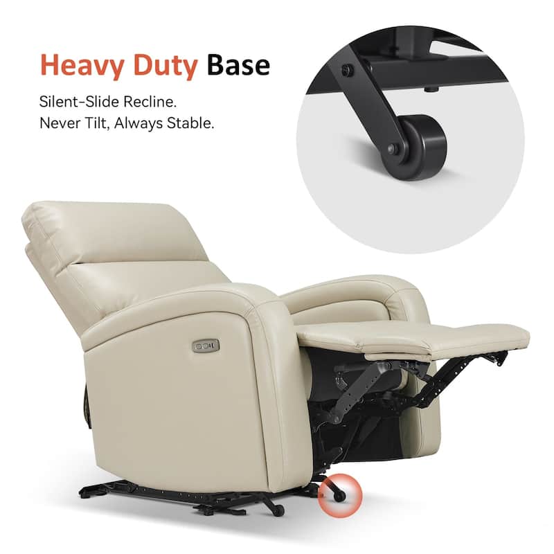 Zero Wall Recliner Chair, Power Recliner with USB & Type-C Dual Charge Ports, for Small Space, Living Room