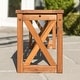 preview thumbnail 6 of 14, Middlebrook Surfside Acacia Wood X-frame Outdoor Bench
