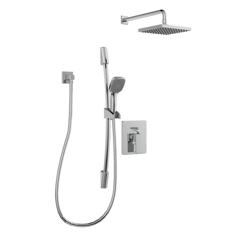 Belanger KIT-QUA130CCP Pressure Balanced Square Shower System from Wall