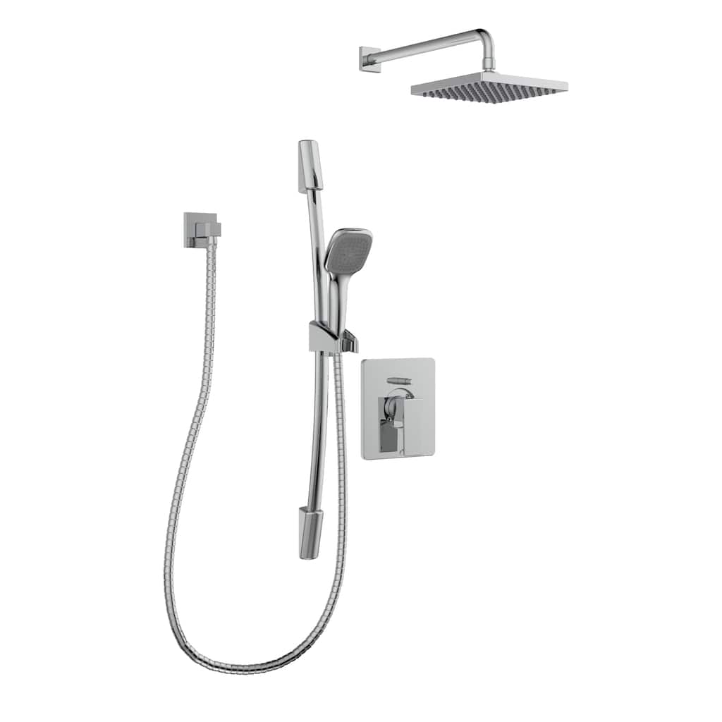 Belanger KIT-QUA130CCP Pressure Balanced Square Shower System from Wall
