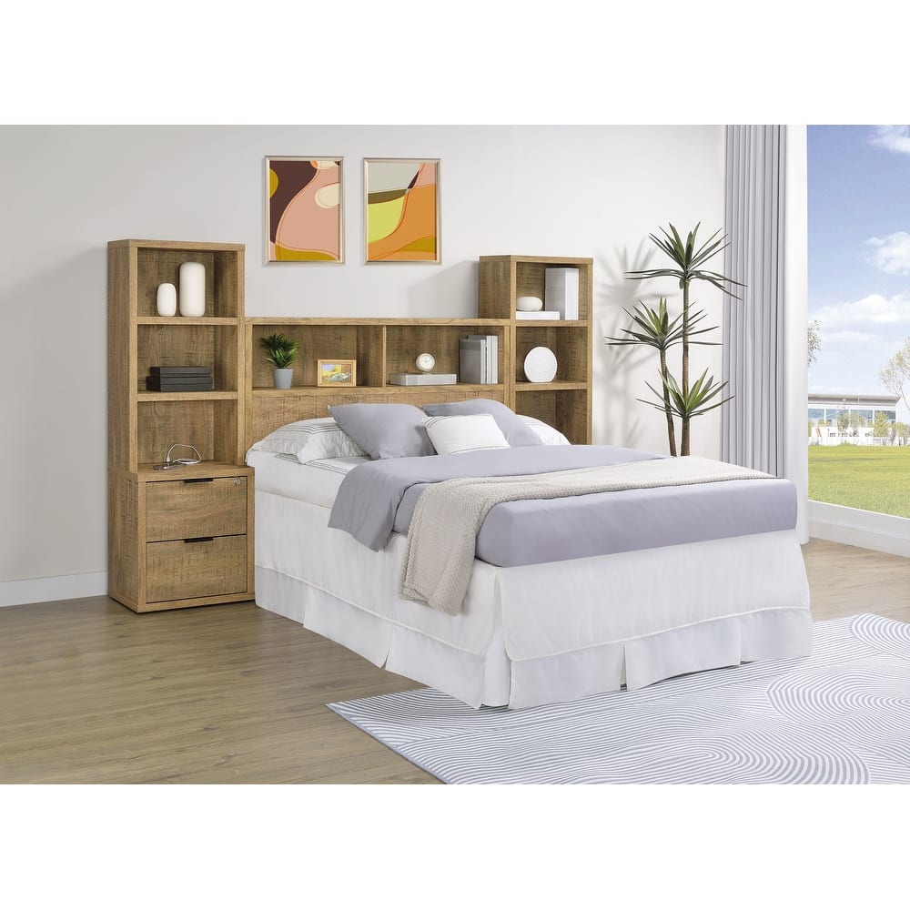 Westpark 3-Piece Bedroom Set Bookcase Headboard