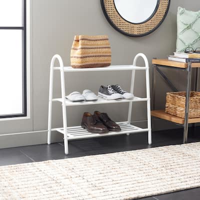 SAFAVIEH Home Collection Mira Storage Shoe Rack - 25" W x 12" D x 24" H