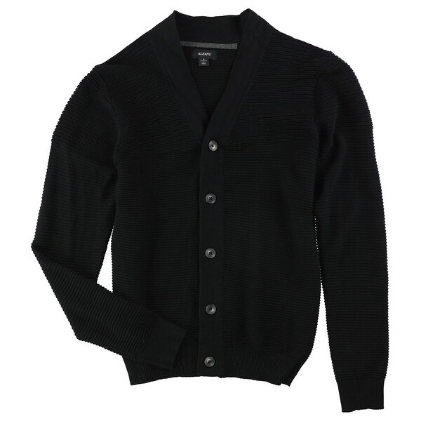 mens ribbed cardigan