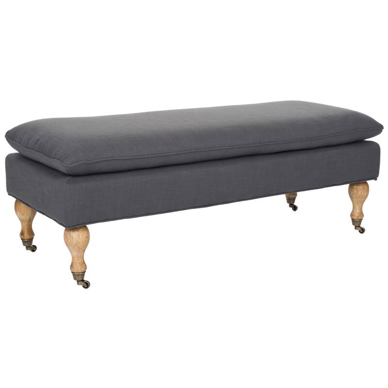 SAFAVIEH Tari Pillowtop Grey/ Sage Bench - 0 - 52" W x 21" D x 19" H - 52Wx21Dx19H