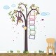 preview thumbnail 2 of 3, Walplus Monkey Growth Chart Wall Sticker Decal Wall Art Nursery Decor