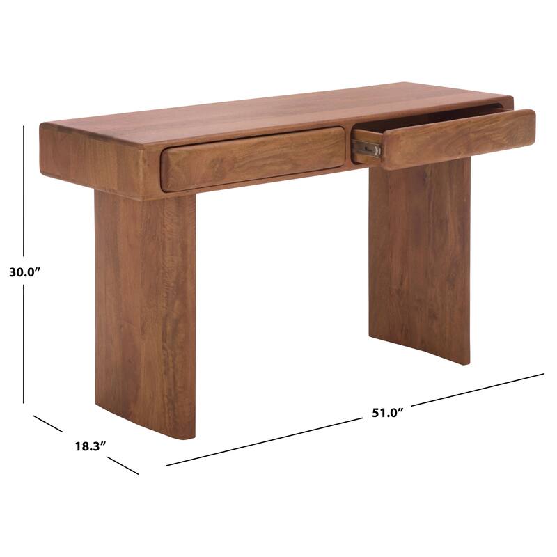 SAFAVIEH Couture Finley 2-Drawer Wood Desk