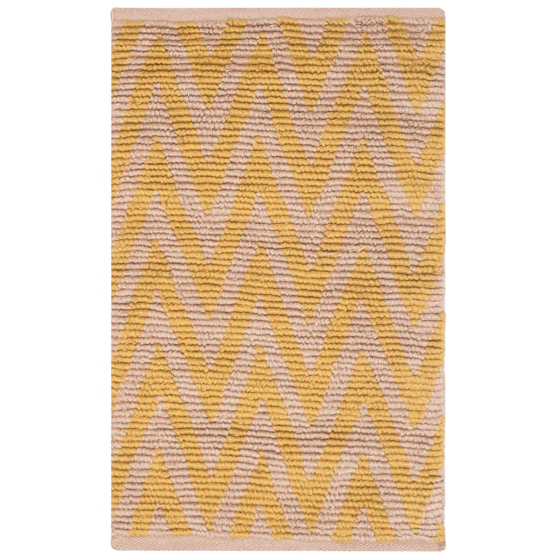 SAFAVIEH Handmade Cape Cod Marylaure Coastal Jute Rug - 2'3" x 3'9" - Natural/Yellow