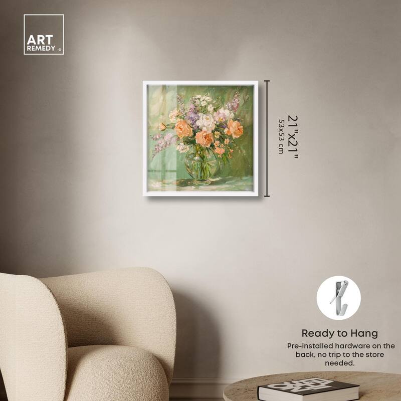 Vase and Greenery Shadowbox by Art Remedy