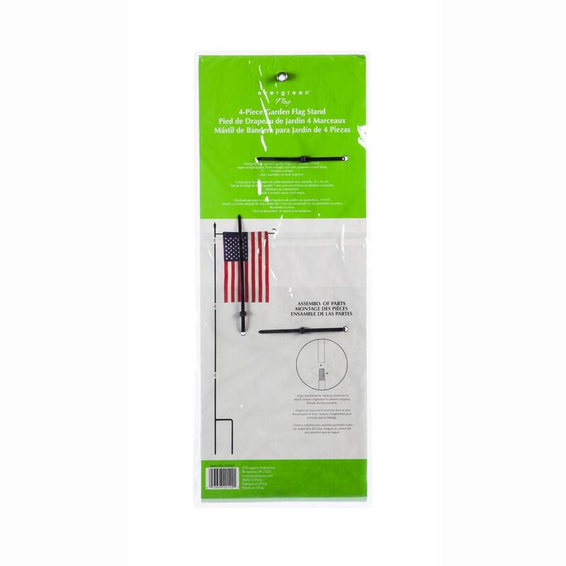 4-PC KD Garden Flag Stand
