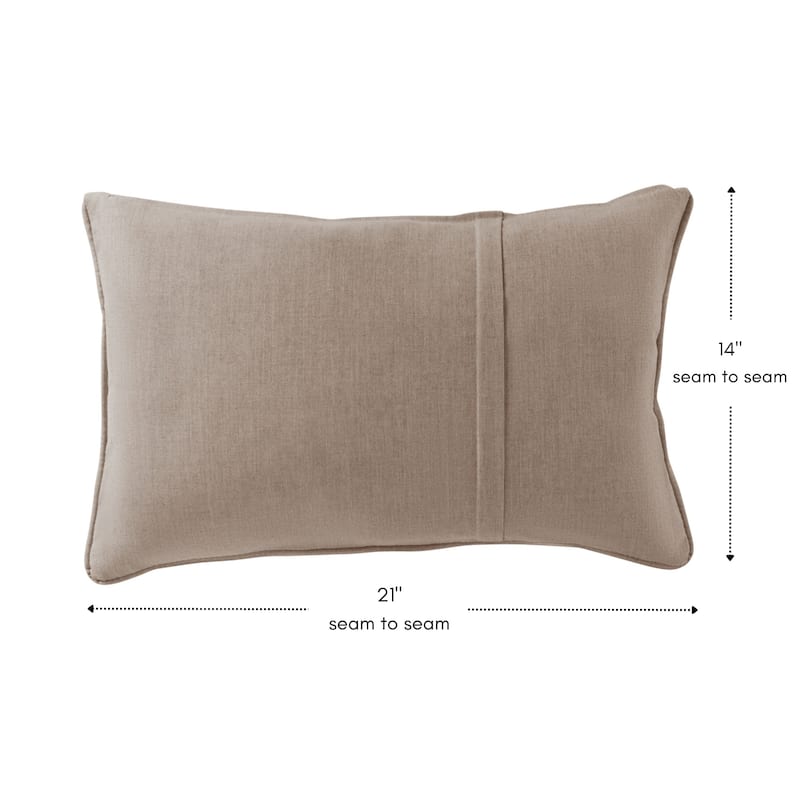 Greendale Home Fashions Sunbrella 21" x 14" Rectangle Outdoor Throw Pillow (Set of 2)