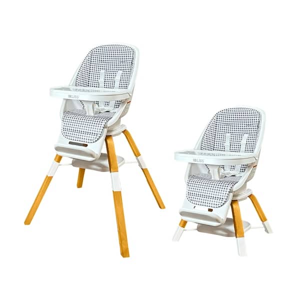 slide 2 of 7, TruBliss 2-in-1 Turn-A-Tot High Chair with 360° Swivel