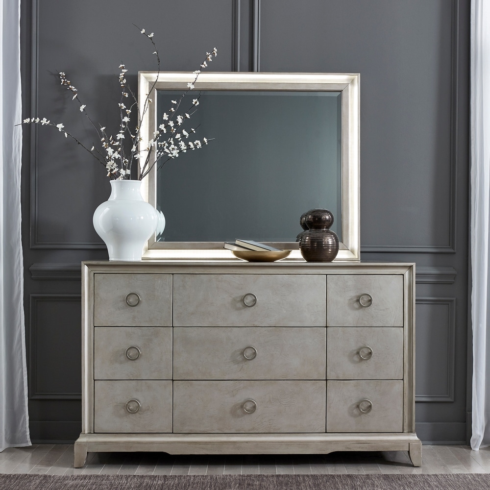 Platinum dresser hotsell with mirror