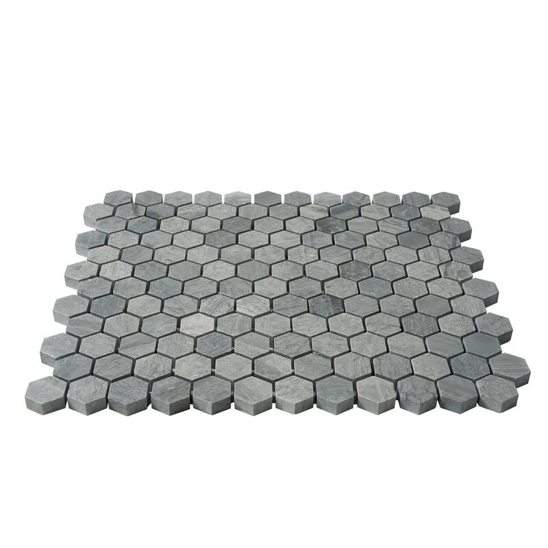 Marinewood Marble 1" x 1" Honeycomb Honed Mosaic Tile