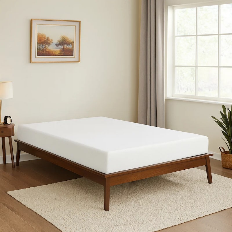 Bree 8 Inch Plush King Size Mattress with Cool Gel Foam, Aloe Vera Infused