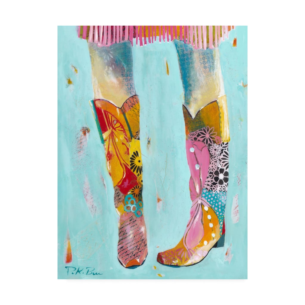 Pamela K. Beer 'Cowgirl Boots' Canvas Art