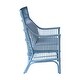 preview thumbnail 22 of 28, Rattan Slat Back Cushioned Arm Dining Accent Chair by East at Main - 24x25.5x39.25