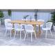 Option White Sidechair - Aluminum Legs