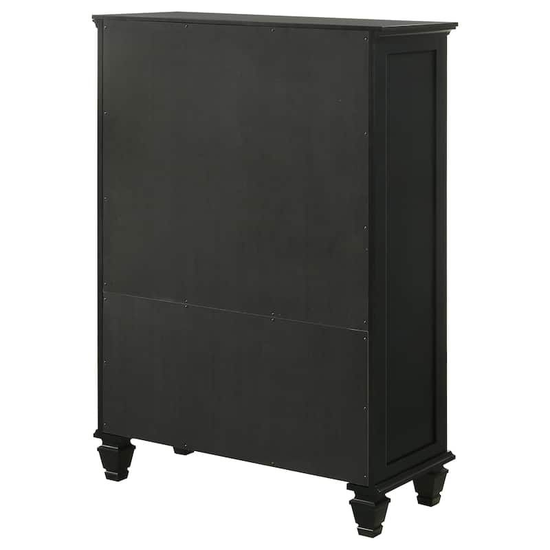 Sandy Beach Coastal Wood 8-drawer Door Chest