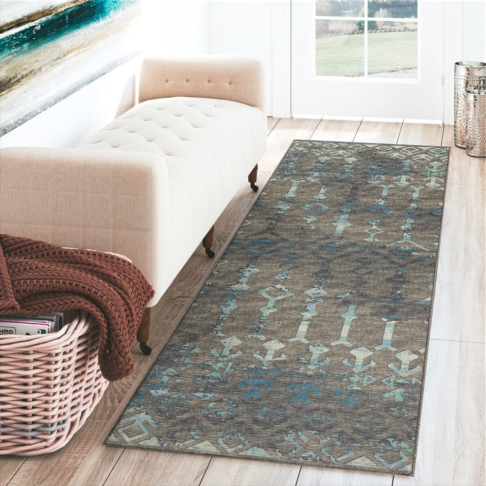 Indoor/ Outdoor Addison Bravado Morroccan Washable Area Rug