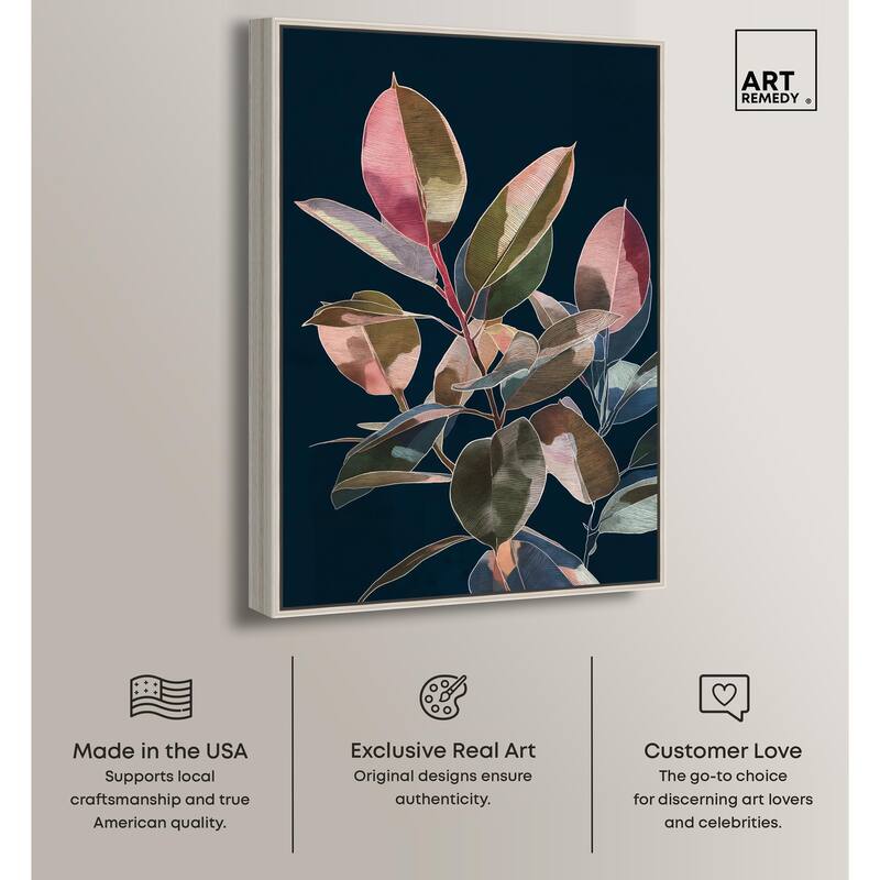 Fuchsia Frond I Canvas by Art Remedy