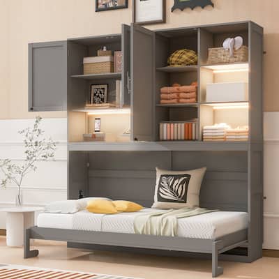 Twin Size Wall Murphy Bed