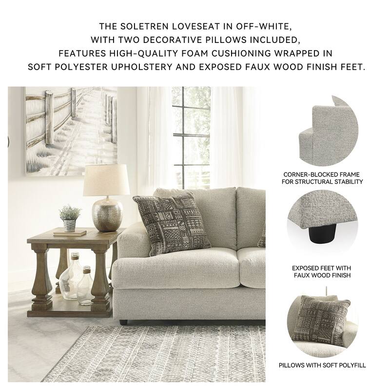 Soletren Loveseat - Stone