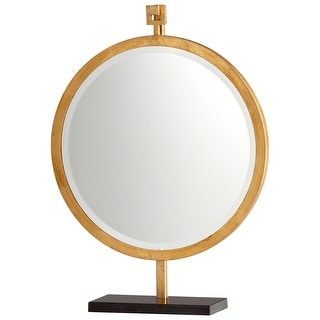 Cyan Design 05275 Westwood Rounded Mirror on Stand - - Gold Leaf - Bed ...