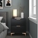 preview thumbnail 5 of 9, Sana Upholstered Panel Bed with 2 Nightstands