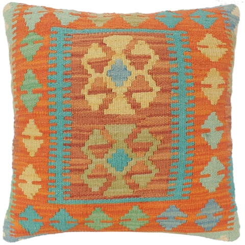 Tribal Turkish Timms Hand Woven Kilim Pillow