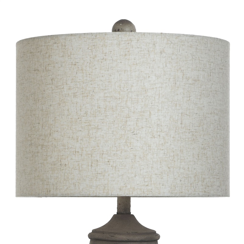 Charlotte Polyresin Table Lamp - Linen Shade