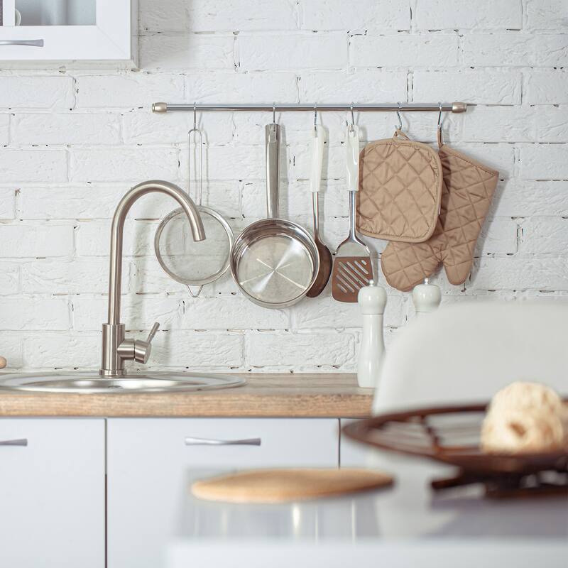 30pcs Stainless Steel J Shaped Hooks, Clip-on Hook Wire Rack Hook Silver