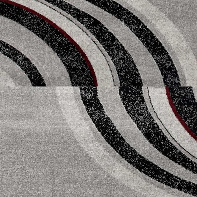 HomeRoots Abstract Modern Runner Area Rug