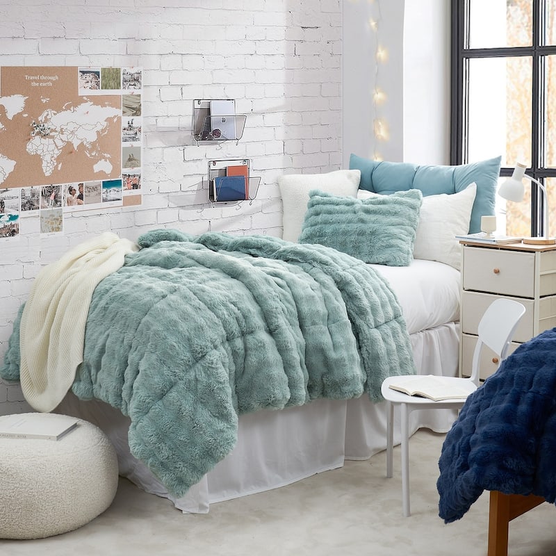 Chunky Puffy Bunny - Coma Inducer® Oversized Comforter Set - Twin XL - Limestone Green