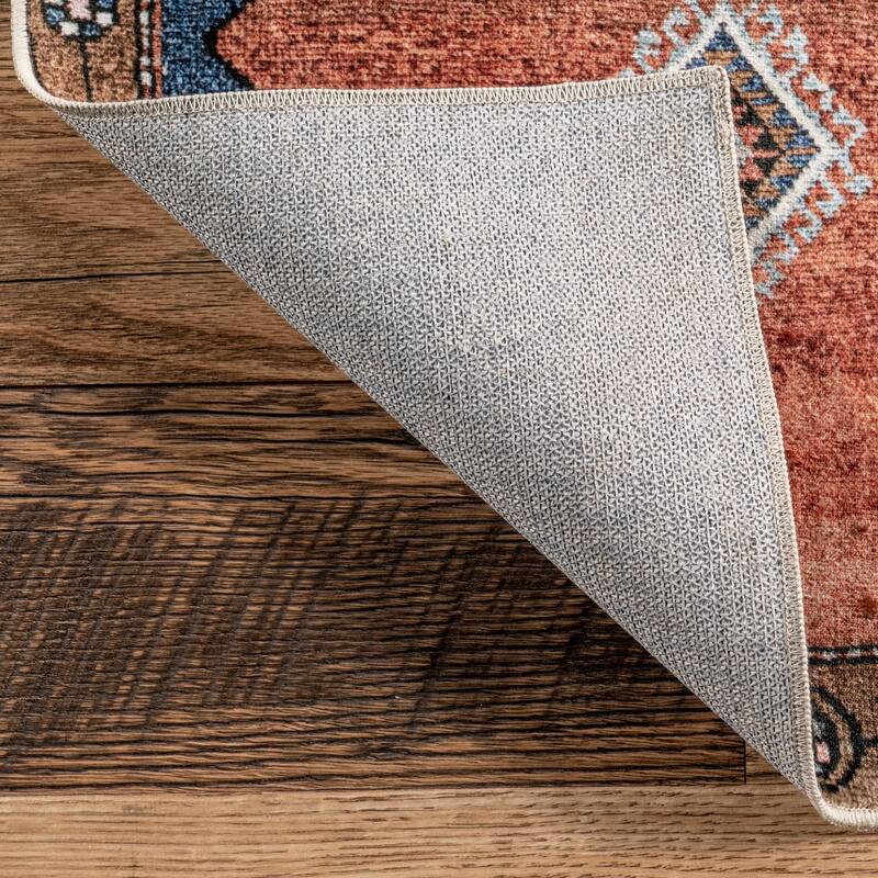 Nuloom Judy SpinClean Traditional Persian Machine Washable Area Rug