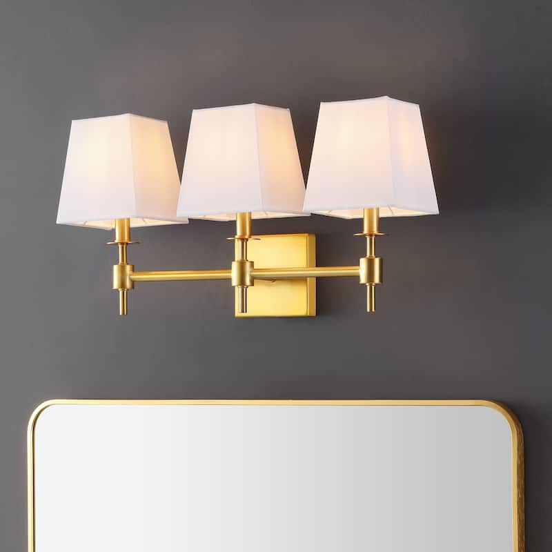 SAFAVIEH Lighting Chiaffreda 21-inch Modern & Contemporary Wall Sconce (3-Bulb) - 7Wx21Dx11H