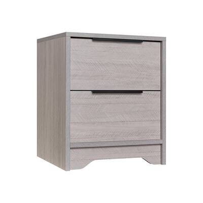 Classic Antique Bedroom Nightstand with 2 Drawers