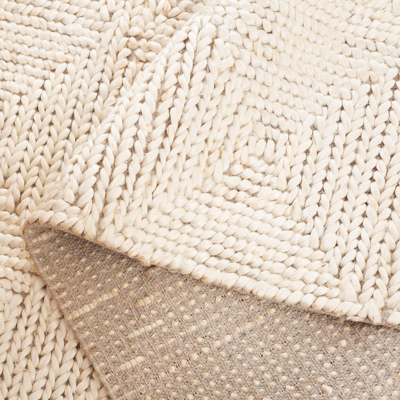 SAFAVIEH Handmade Natural Fiber Cailyn Farmhouse Wool Rug