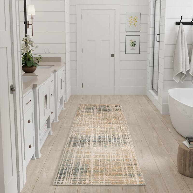 Nourison Washable Decor Indoor only Machine Washable Abstract Area Rug