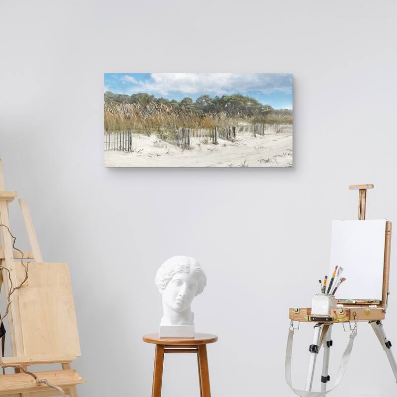 Along the Dunes Canvas Art Print