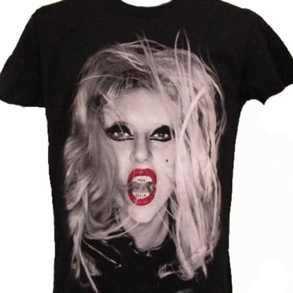 Shop Lady Gaga Born This Way Tour Mens Size S M Black Concert T