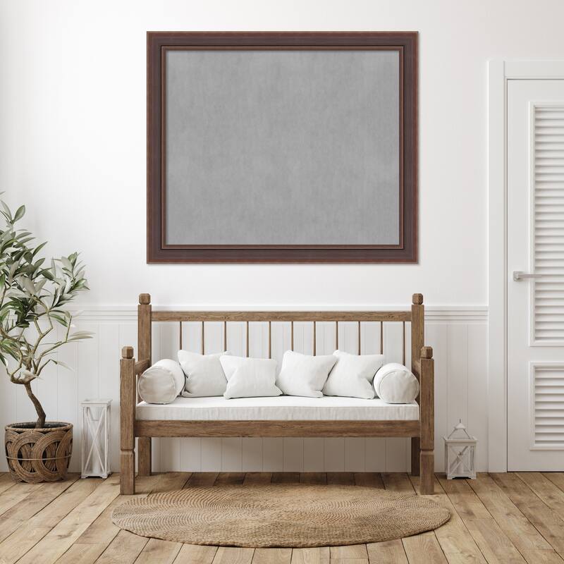 Amanti Art Moab Brown Bronze Framed Magnetic Board