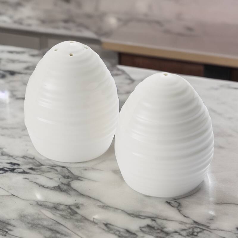 Portmeirion Sophie Conran Salt and Pepper Set White - 2.5 Inch
