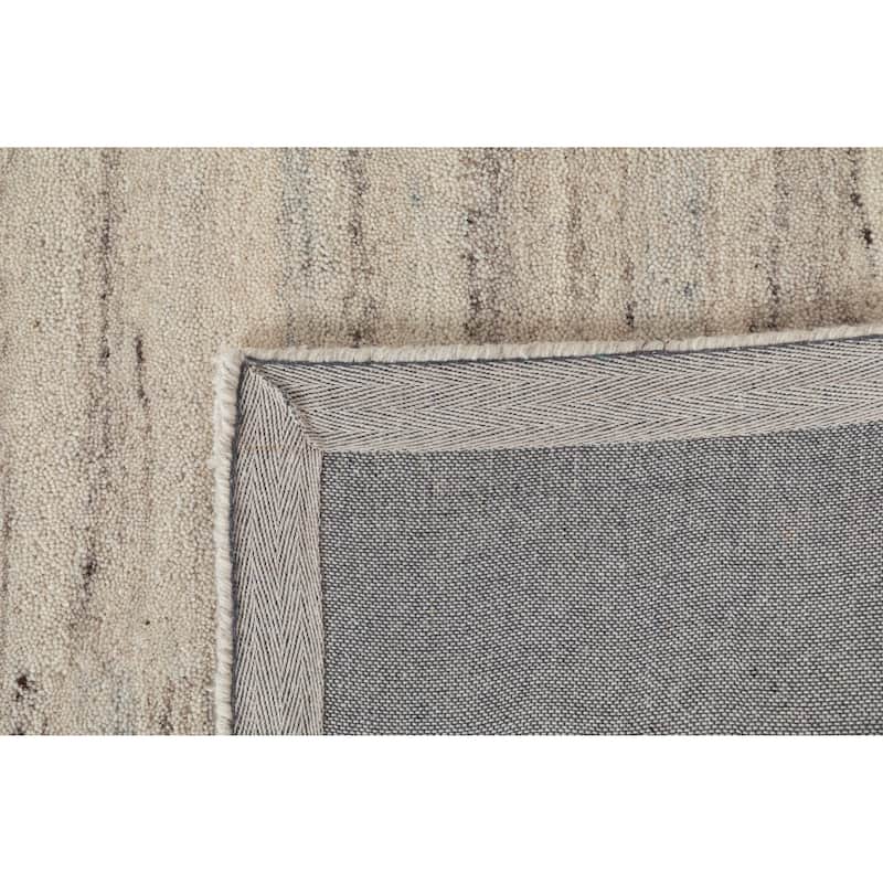 Terra by Obeetee Dusk Static Stripe Ivory Rug