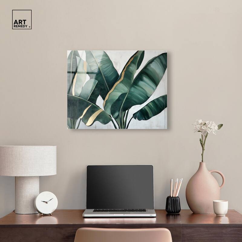 Jungle Jewel Jade I Acrylic by Art Remedy, Ready to Hang