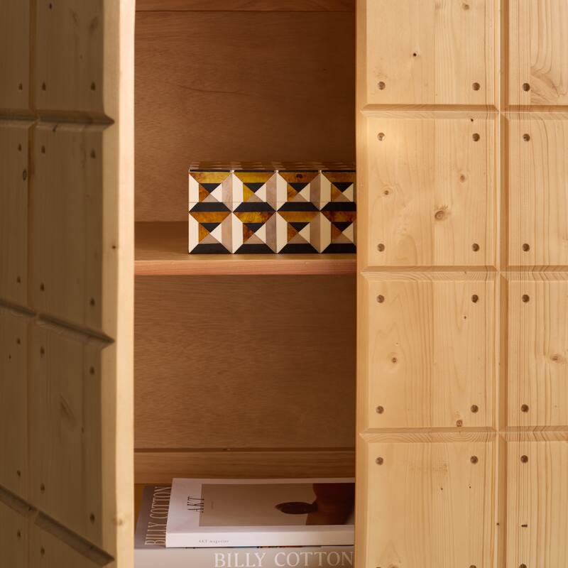 SAFAVIEH Couture Novelli Wood Chest - 35"W x 18"D x 32"H